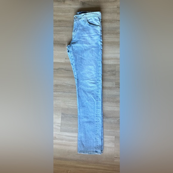 AG Adriano Goldschmied Men’s Light Blue Straight Jeans - Picture 3 of 11
